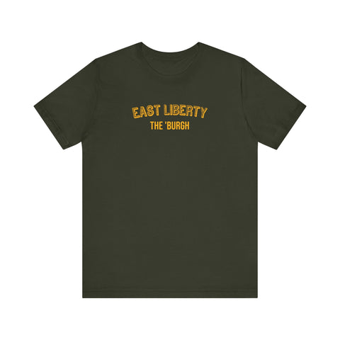 East Liberty - The Burgh Neighborhood Series - Unisex Jersey Short Sleeve Tee T-Shirt - YinzerShop
