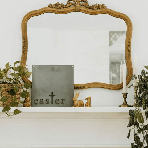 Easter Wall Decor - Steel Square Sign With Cross | Keystone Steel Co Wall Decor - YinzerShop