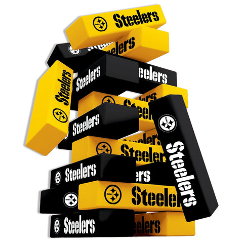 Pittsburgh Steelers Tumble Tower - NFL Block Game | Classic Wooden Game Challenge