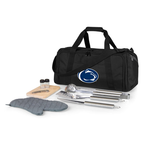 Penn State Nittany Lions - BBQ Kit Grill Set & Cooler  Picnic Time Family of Brands Black  