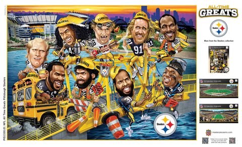 Pittsburgh Steelers - All Time Greats 500 Piece Puzzle Jigsaw Puzzles Masterpieces Puzzles