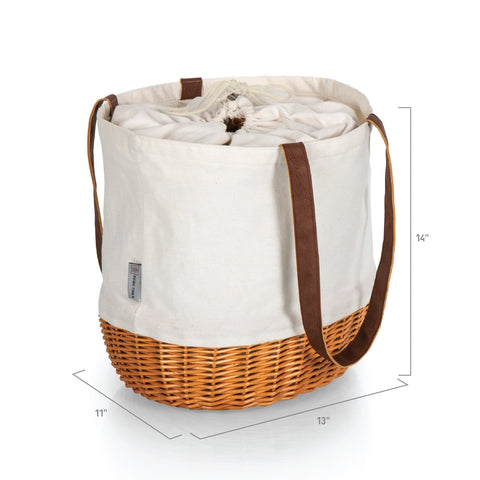 Penn State Nittany Lions - Coronado Canvas and Willow Basket Tote  Picnic Time Family of Brands   