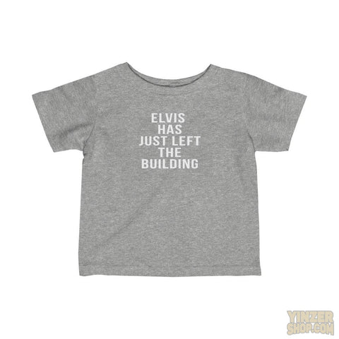 Elvis Has Just Left The Building | Kids T-Shirt Kids clothes Printify Heather 12M 