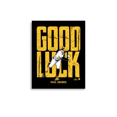 Pittsburgh Pirates Paul Skenes: Good Luck Art Print Artwork Artwork BreakingT   