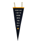 Every Day is a Gift Pennant – Kelle Hampton x Oxford Pennant Navy Cotton Flag Pennant - YinzerShop