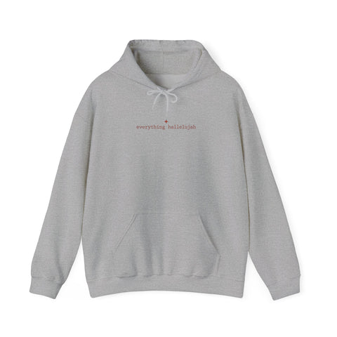 everything hallelujah Hoodie | playful gratitude, meme typography Hoodie - YinzerShop