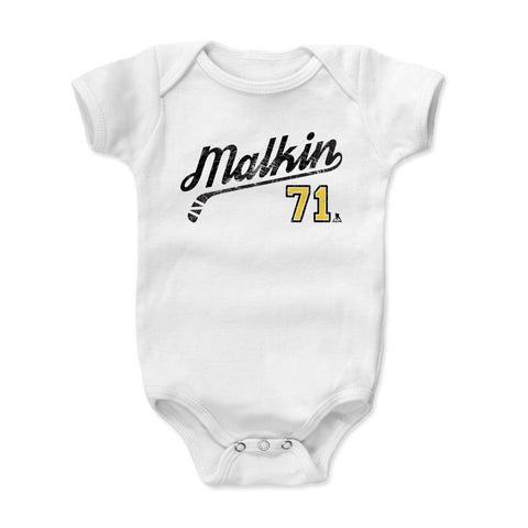 Evgeni Malkin Baby Onesie - Heather Gray Cotton Baby One-Piece Suit, Soft & Comfortable Kids Baby Onesie - YinzerShop