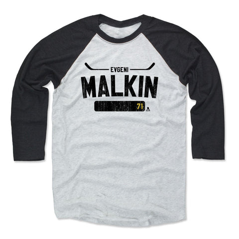 Evgeni Malkin Baseball T-Shirt – Premium Tri Blend Raglan 3/4 Sleeve Tee Men's Baseball T-Shirt - YinzerShop