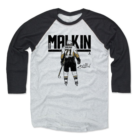 Evgeni Malkin Baseball T-Shirt – Unisex Tri Blend Raglan Sleeve Tee Men's Baseball T-Shirt - YinzerShop