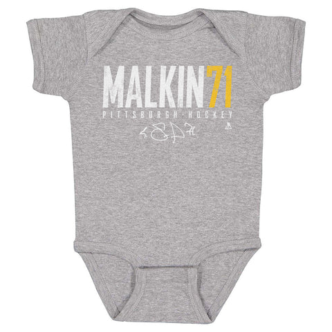 Evgeni Malkin Bodysuit – Soft Cotton Baby One-Piece | Pittsburgh Baby Clothes Kids Baby Onesie - YinzerShop
