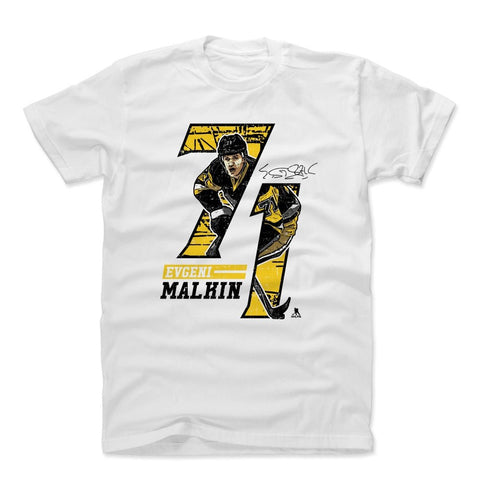 Evgeni Malkin Cotton T-Shirt – Durable Crewneck Tee, True To Size Summer Wear Men's Cotton T-Shirt - YinzerShop