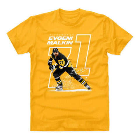 Evgeni Malkin Cotton T Shirt - Durable Graphic Tee | Regular Fit Crewneck Men's Cotton T-Shirt - YinzerShop