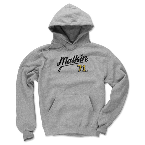 Evgeni Malkin Hoodie - Loose Fit Script Logo Sweatshirt | 500 LEVEL Apparel Men's Hoodie - YinzerShop