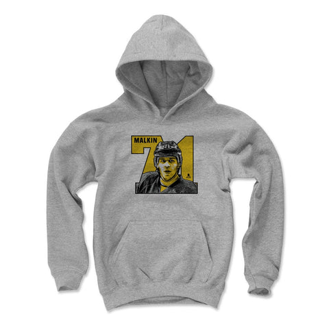Evgeni Malkin Kids Hooded Sweatshirt – Loose Fit Polyester Cotton Blend Hoodie Kids Youth Hoodie - YinzerShop