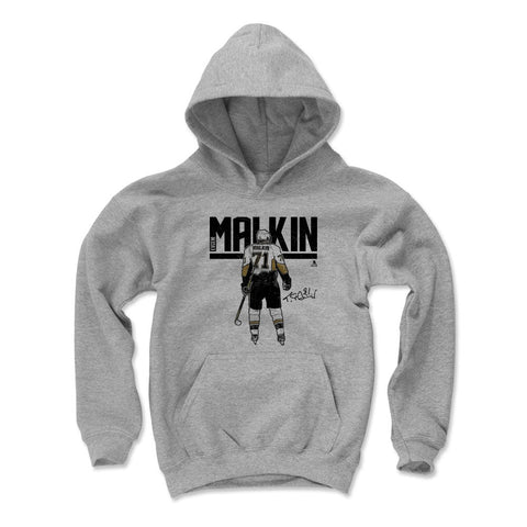 Evgeni Malkin Kids Hooded Sweatshirt – Loose Fit Polyester Cotton Blend Hoodie Kids Youth Hoodie - YinzerShop