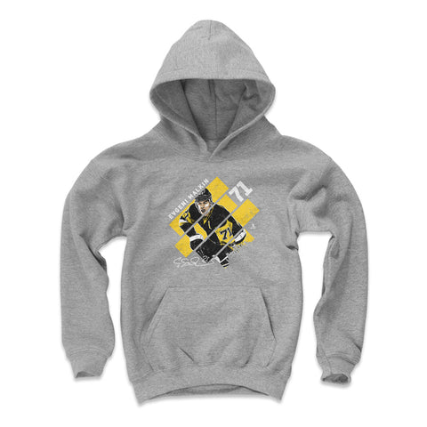 Evgeni Malkin Kids Hooded Sweatshirt - Striped Polyester Cotton Blend Hoodie Kids Youth Hoodie - YinzerShop