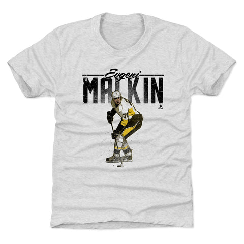 Evgeni Malkin Kids Tri Blend T-Shirt – Premium Retro Style Short Sleeve Tee Kids T-Shirt - YinzerShop