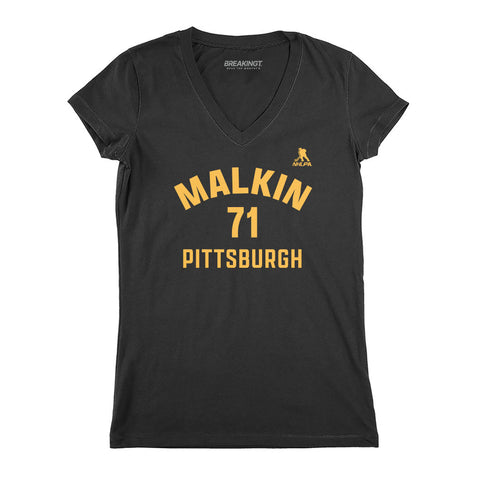 Evgeni Malkin: Pittsburgh Name & Number Pittsburgh Penguins-Pro Hockey - YinzerShop
