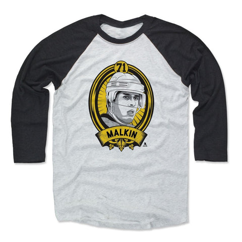 Evgeni Malkin Premium Baseball T-Shirt – Tri-Blend Raglan 3/4 Sleeve Shirt Men's Baseball T-Shirt - YinzerShop