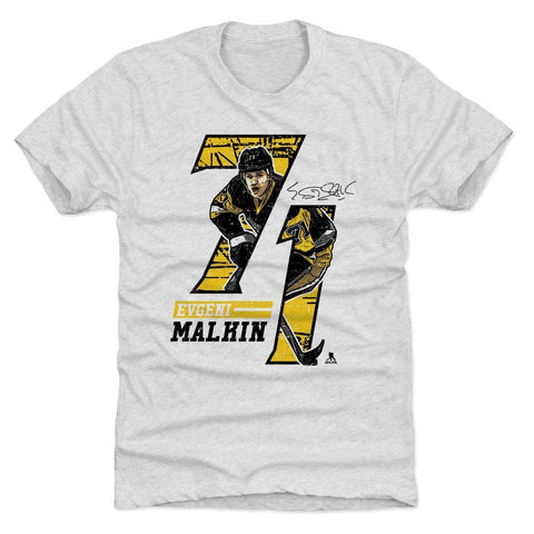 Evgeni Malkin Premium Tri Blend Shirt – Vintage Graphic Tee, Slim Fit Crewneck Men's Premium T-Shirt - YinzerShop