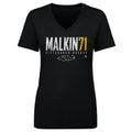 Evgeni Malkin T-Shirt - Pittsburgh Hockey Shirt | Cotton V-Neck Short Sleeve Tee Women's V-Neck T-Shirt - YinzerShop