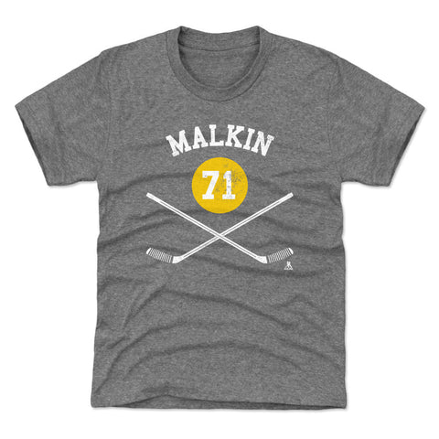 Evgeni Malkin T-Shirt | Pittsburgh Hockey Shirt Kids Crewneck Short Sleeve Tee Kids T-Shirt - YinzerShop