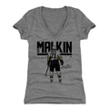 Evgeni Malkin Women's V-Neck T-Shirt – Slim Fit Tri Color Breathable Tee Women's V-Neck T-Shirt - YinzerShop