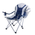 West Virginia Mountaineers - Reclining Camp Chair  Picnic Time Family of Brands   