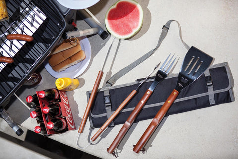 West Virginia Mountaineers - 3-Piece BBQ Tote & Grill Set  Picnic Time Family of Brands   