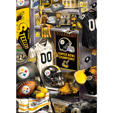 Pittsburgh Steelers - Locker Room 500 Piece Puzzle Jigsaw Puzzles Masterpieces Puzzles