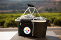 Pittsburgh Steelers - Metro Basket Collapsible Cooler Tote Cooler Picnic Time Family of Brands   