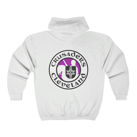 Cleveland Crusaders Hoodie (Zip)  Vintage Ice Hockey White S 