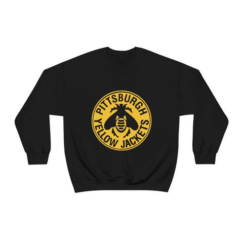 Pittsburgh Yellow Jackets Crewneck Sweatshirt  Vintage Ice Hockey   