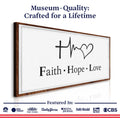 Faith, Hope, Love Faith Wall Art Canvas - YinzerShop