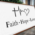 Faith, Hope, Love Faith Wall Art Canvas - YinzerShop