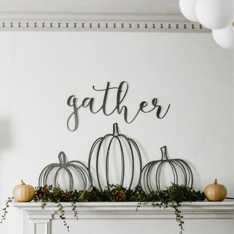 Gather Script Wall Decor