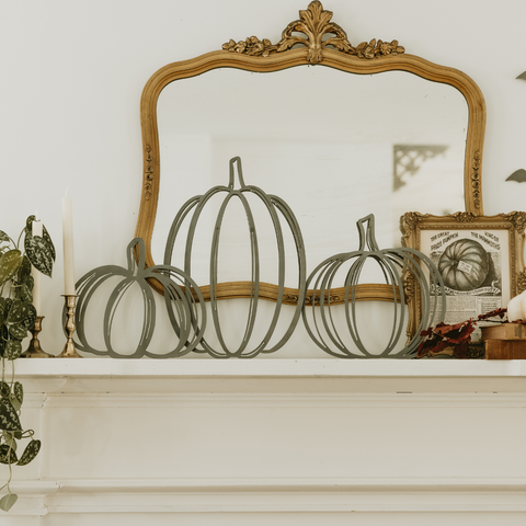 Pumpkin Wall Decor, Set of 3 Assorted Pumpkins