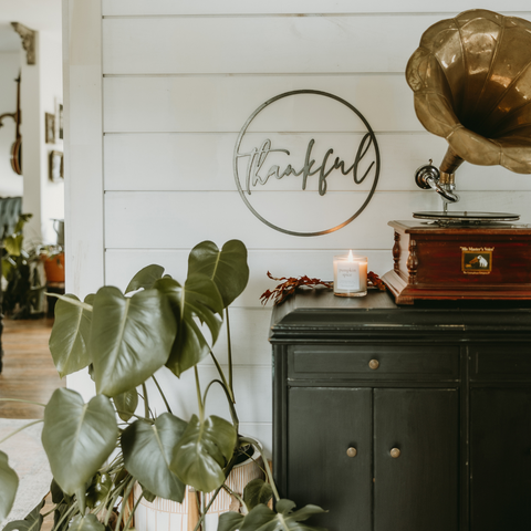 Thankful Circle Wall Decor