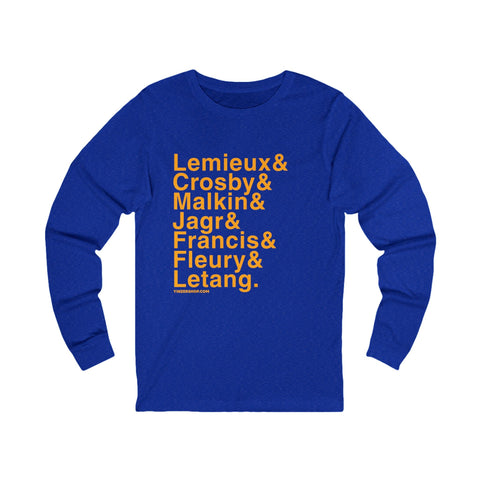 Famous Pittsburgh Penguins Ampersand - Long Sleeve T-Shirt Long Sleeve Shirt - YinzerShop