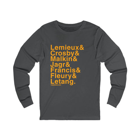 Famous Pittsburgh Penguins Ampersand - Long Sleeve T-Shirt Long Sleeve Shirt - YinzerShop