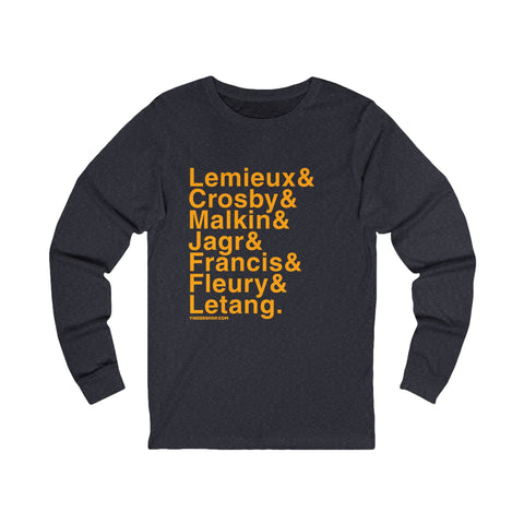 Famous Pittsburgh Penguins Ampersand - Long Sleeve T-Shirt Long Sleeve Shirt - YinzerShop