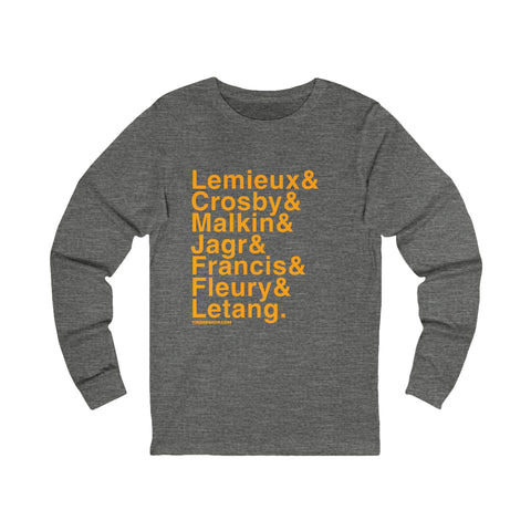 Famous Pittsburgh Penguins Ampersand - Long Sleeve T-Shirt Long Sleeve Shirt - YinzerShop