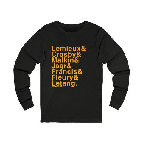 Famous Pittsburgh Penguins Ampersand - Long Sleeve T-Shirt Long Sleeve Shirt - YinzerShop