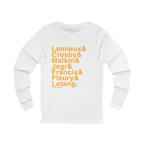 Famous Pittsburgh Penguins Ampersand - Long Sleeve T-Shirt Long Sleeve Shirt - YinzerShop