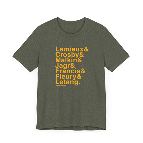 Famous Pittsburgh Penguins Ampersand - Short Sleeve Tee T-Shirt - YinzerShop