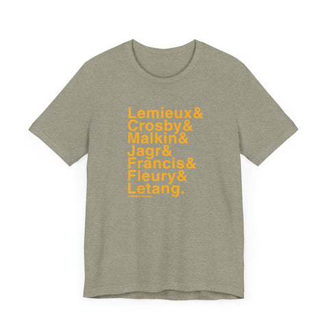 Famous Pittsburgh Penguins Ampersand - Short Sleeve Tee T-Shirt - YinzerShop