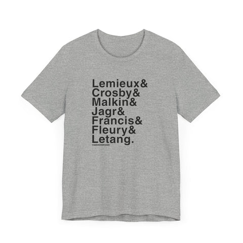 Famous Pittsburgh Penguins Ampersand - Short Sleeve Tee T-Shirt - YinzerShop