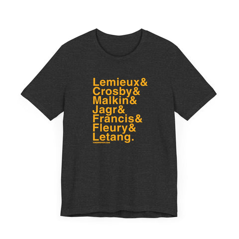 Famous Pittsburgh Penguins Ampersand - Short Sleeve Tee T-Shirt - YinzerShop