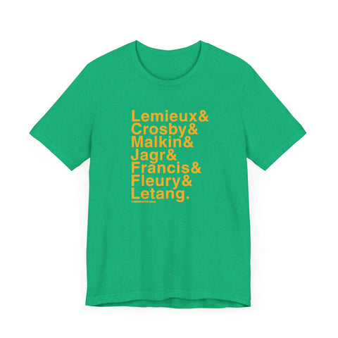 Famous Pittsburgh Penguins Ampersand - Short Sleeve Tee T-Shirt - YinzerShop