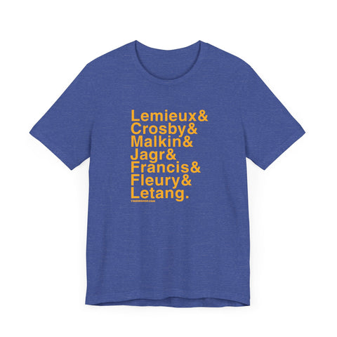 Famous Pittsburgh Penguins Ampersand - Short Sleeve Tee T-Shirt - YinzerShop